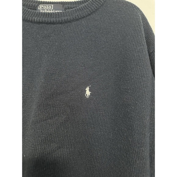 204. Men's Ralph Lauren Polo Shirt Size X-Large Solid Blue With Logo - Picture 6 of 7